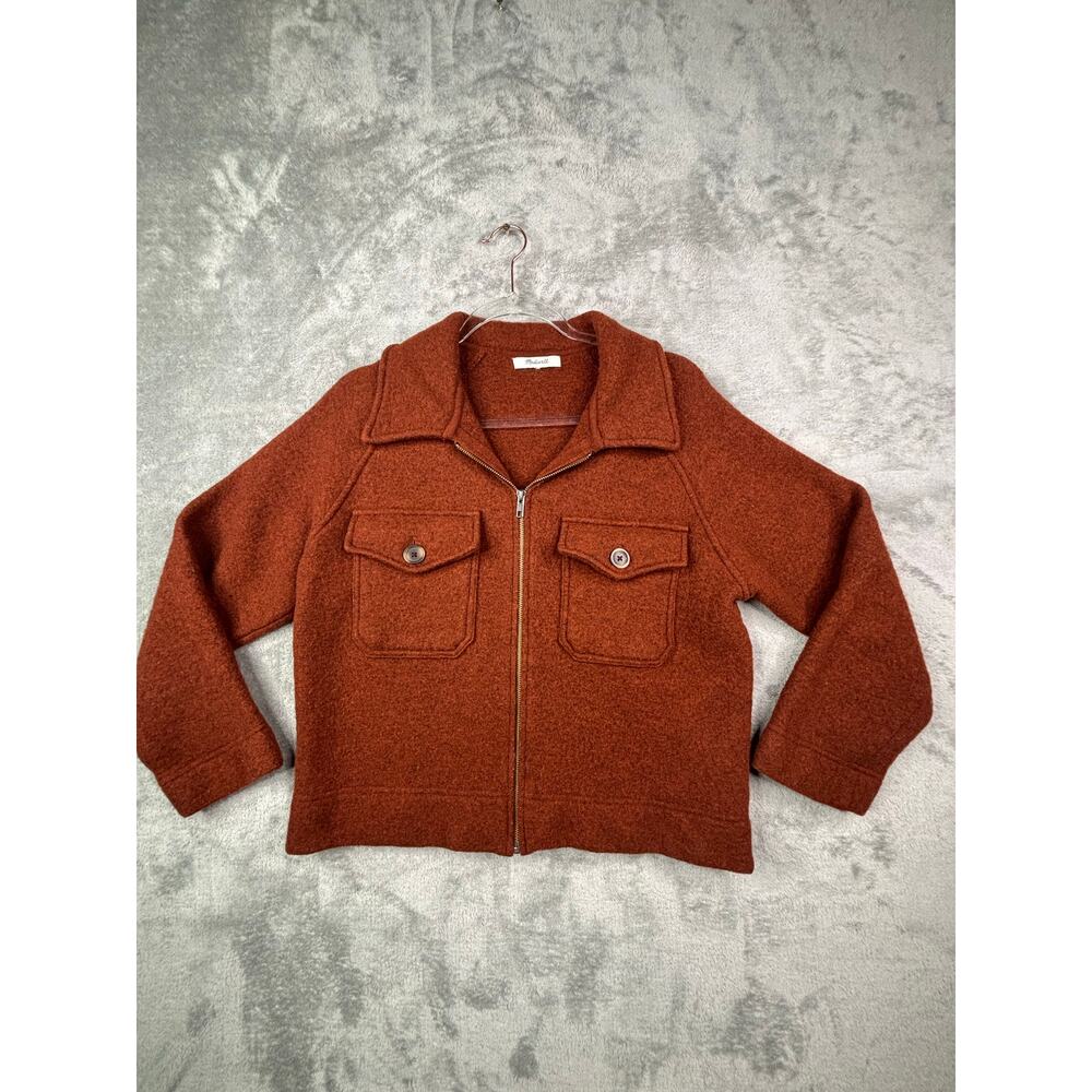 Madewell Rust Wool Zip Jacket - Picture 6 of 14